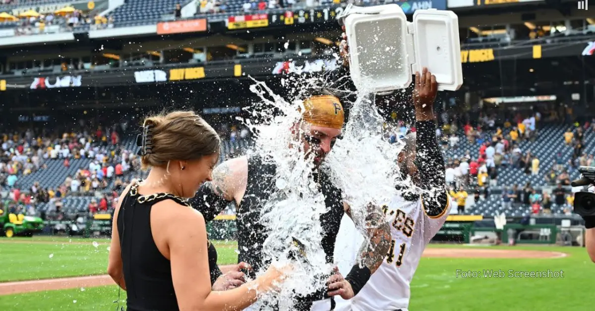 Celebración tras el Walk Off HR de Yasmani Grandal